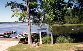 Hamlin Lake Sunset Bluff Resort Hamlin Lake Cottages Boat Motor